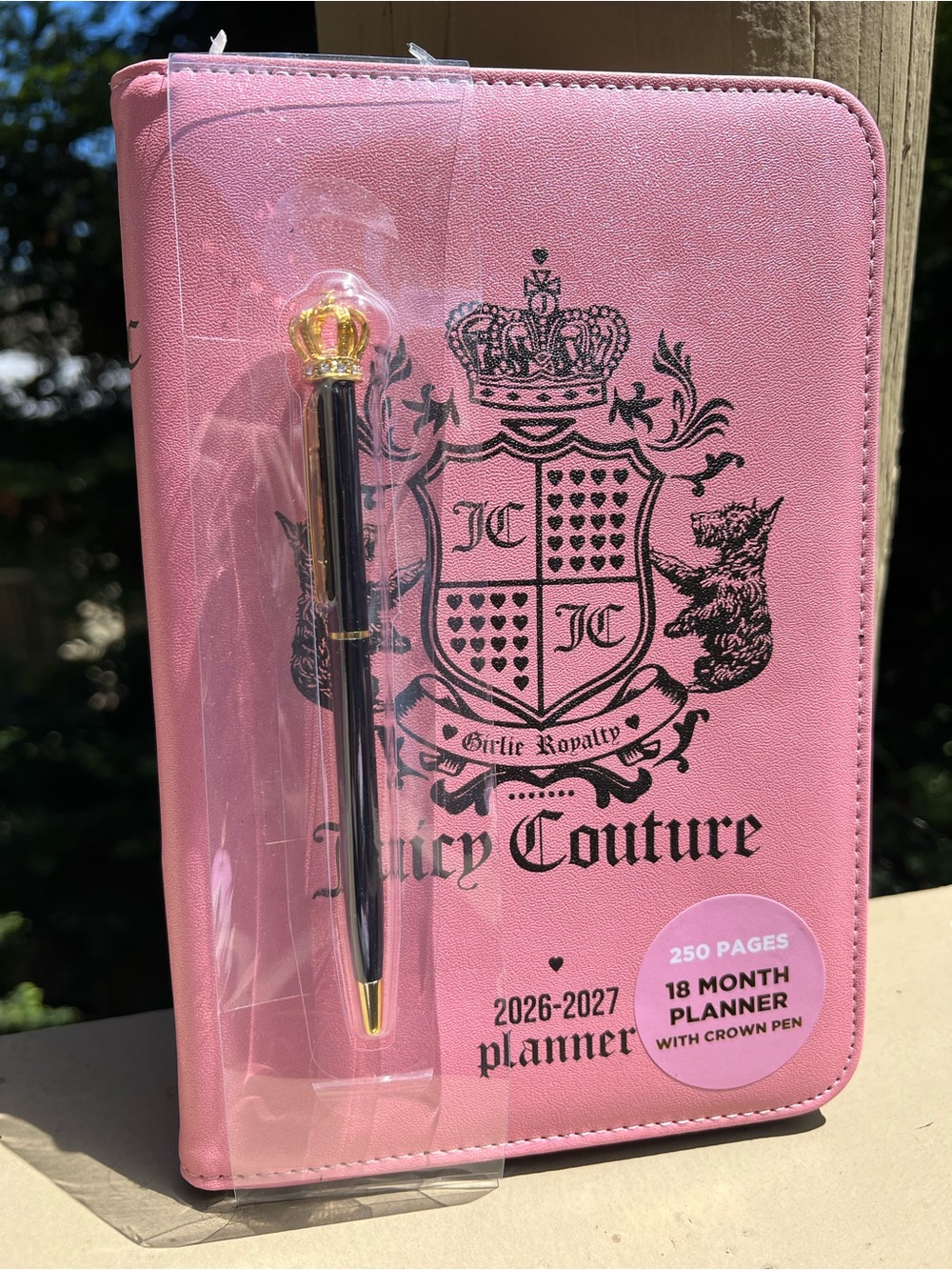 Juicy Couture 18 Month Planner 2026/2027 with Crown Pen